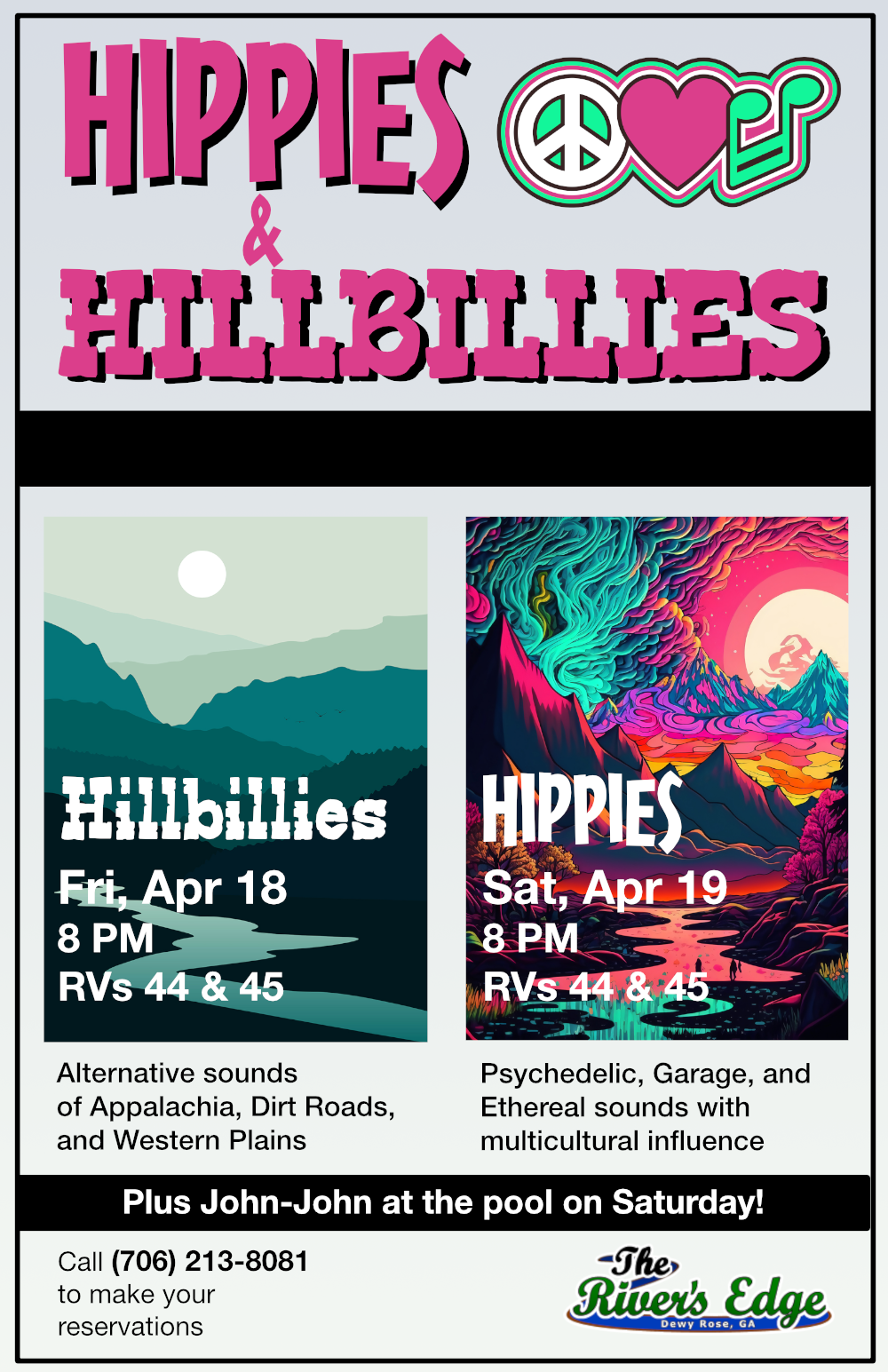 Hippies & Hillbillies Flier 2025